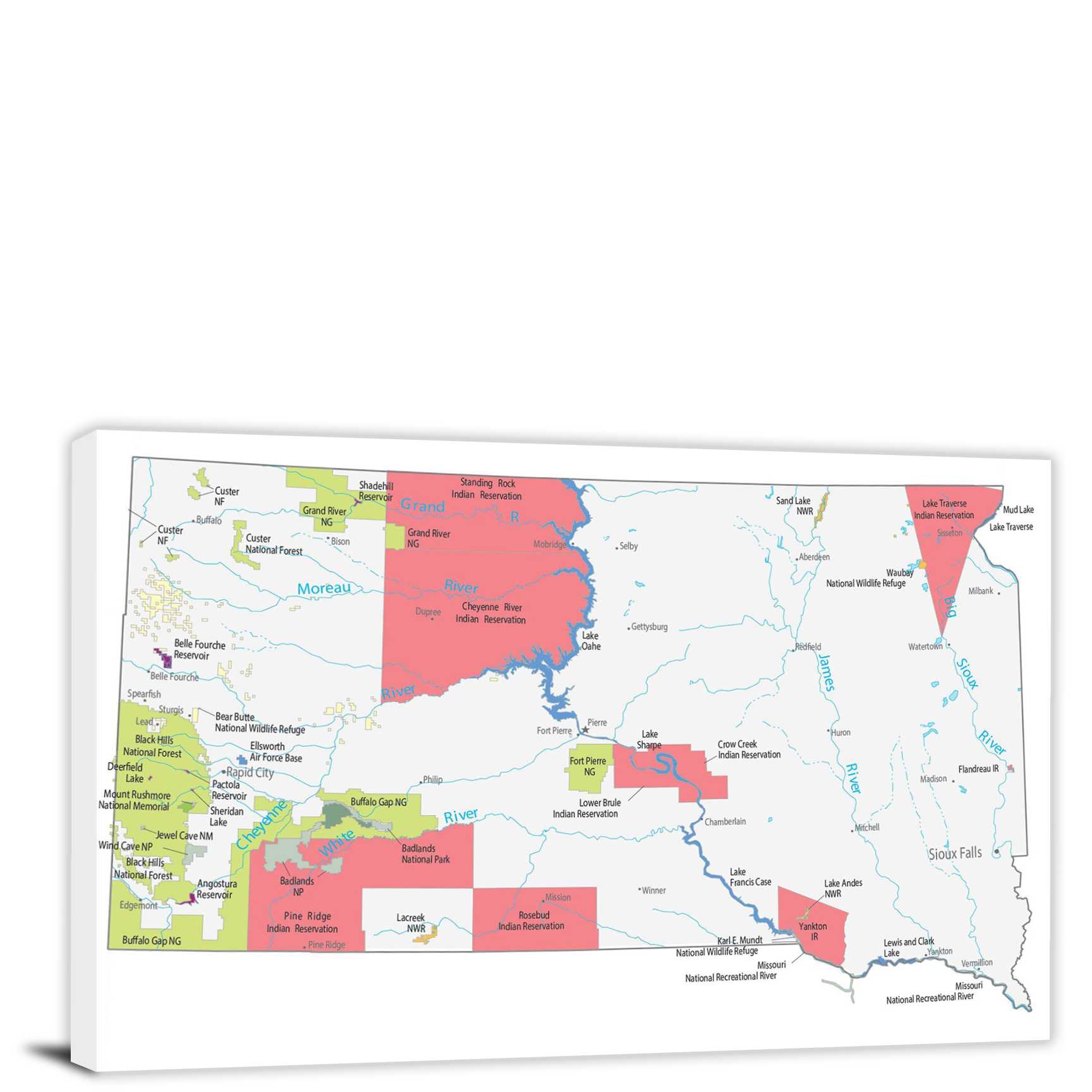CWA746 South Dakota Places Map 00 