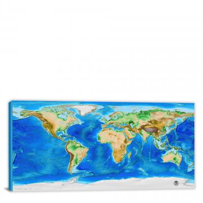 World-Mercator Map, 2006 - Canvas Wrap