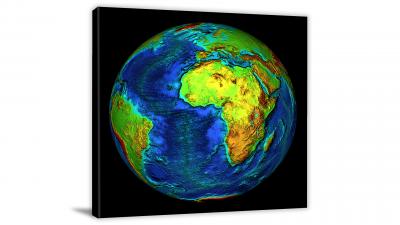 Africa-Globe View, 2006 - Canvas Wrap