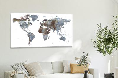 World-old Facade Map, 2017 - Canvas Wrap