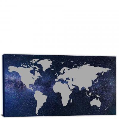 World-Stars Map, 2022 - Canvas Wrap