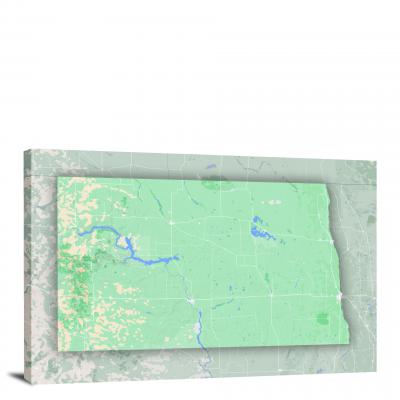 CWC383-north-dakota-state-map-terrain-00