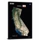 California-USGS Landsat Mosaic, 2022 - Canvas Wrap