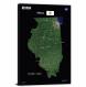 Illinois-USGS Landsat Mosaic, 2022 - Canvas Wrap