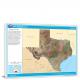 Texas-National Atlas Satellite View, 2022 - Canvas Wrap