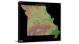 Missouri-USGS Shaded Relief, 2022 - Canvas Wrap