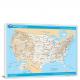 USA-National Atlas Reference Map, 2022 - Canvas Wrap