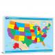 USA-National Atlas Bright States Map, 2022 - Canvas Wrap