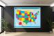 USA-National Atlas Bright States Map, 2022 - Canvas Wrap2