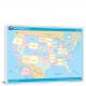 USA-National Atlas States Color Map, 2022 - Canvas Wrap