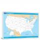 USA-National Atlas States Map, 2022 - Canvas Wrap