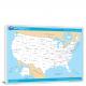 USA-National Atlas States-Capitols Map, 2022 - Canvas Wrap