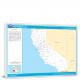 California-National Atlas County Map, 2022 - Canvas Wrap
