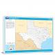 Texas-National Atlas County Map, 2022 - Canvas Wrap