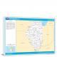 Illinois-National Atlas Counties and Selected Cities Map, 2022 - Canvas Wrap