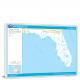Florida-National Atlas Rivers and Lakes Map, 2022 - Canvas Wrap