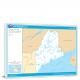 Maine-National Atlas Rivers and Lakes Map, 2022 - Canvas Wrap