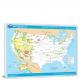 USA-National Atlas Federal Lands Map, 2022 - Canvas Wrap