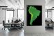 South America-Globe Elevations Map, 2022 - Canvas Wrap1