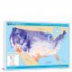 USA-Mean Annual Cooling Degrees Days Map, 2022 - Canvas Wrap