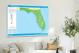 Florida-Annual Precipitation Map, 2022 - Canvas Wrap3