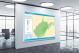 West Virginia-Annual Precipitation Map, 2022 - Canvas Wrap1