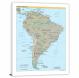 South America-Map, 2022 - Canvas Wrap