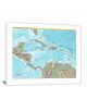 Central America-Map, 2022 - Canvas Wrap