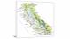 California-Places Map, 2022 - Canvas Wrap