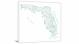 Florida-Lakes and Rivers Map, 2022 - Canvas Wrap