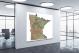 Minnesota-Satellite Map, 2022 - Canvas Wrap1