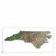 North Carolina-Satellite Map, 2022 - Canvas Wrap