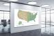 USA-Elevation Map, 2022 - Canvas Wrap1