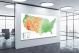 USA-Precipitation Map, 2022 - Canvas Wrap1