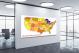 USA-Color Map, 2016 - Canvas Wrap1