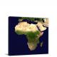 Africa-Topography Map, 2012 - Canvas Wrap