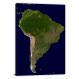 South America-Topography Map, 2013 - Canvas Wrap