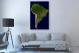 South America-Topography Map, 2013 - Canvas Wrap1