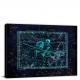 Constellation-Man and Oxen Map, 2018 - Canvas Wrap