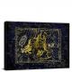 Constellation-Man and Crown Map, 2018 - Canvas Wrap