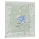 Crater Lake National Park Map, 2011 - Canvas Wrap