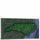 North Carolina-State Satellite Map, 2022 - Canvas Wrap