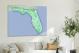 Florida-State Terrain Map, 2022 - Canvas Wrap3