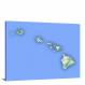 Hawaii-State Terrain Map, 2022 - Canvas Wrap