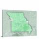 Missouri-State Terrain Map, 2022 - Canvas Wrap