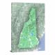 New Hampshire-State Terrain Map, 2022 - Canvas Wrap
