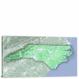 North Carolina-State Terrain Map, 2022 - Canvas Wrap