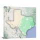Texas-State Terrain Map, 2022 - Canvas Wrap4
