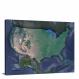 United States Satellite Map, 2022 - Canvas Wrap