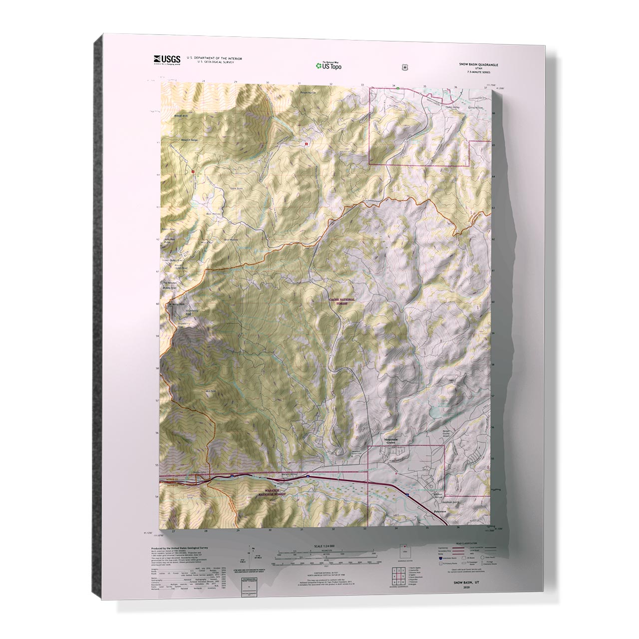 Texas-3D USGS Raised Relief Topography Maps